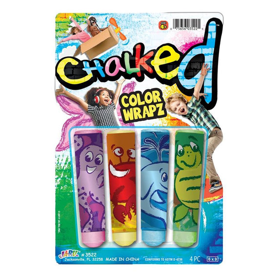Sidewalk Chalk Colour Wrapz | 4 Pack |  Assorted Styles
