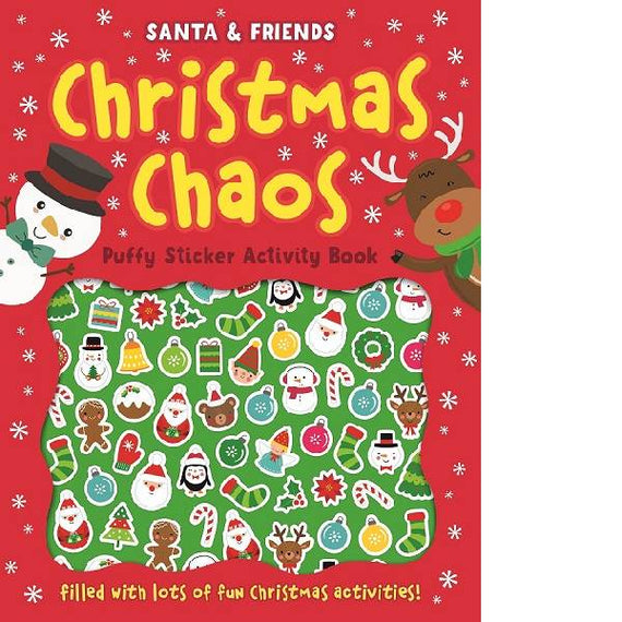 Santa & Friends Puffy Sticker Activity Book | Christmas Chaos