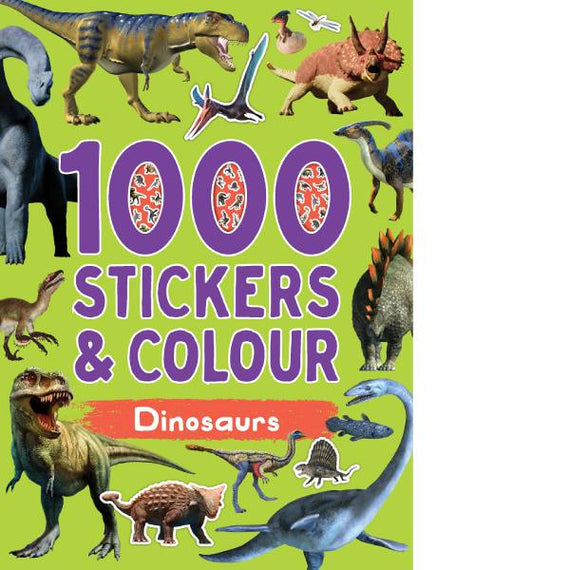 1000 Stickers and Colour Book | Dinosaurs