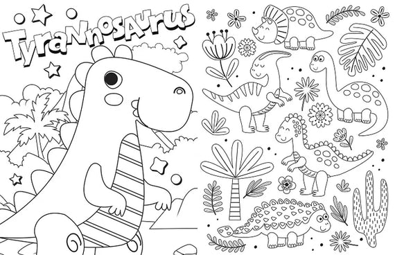 Dinosaurs Colouring Book + 5 Markers