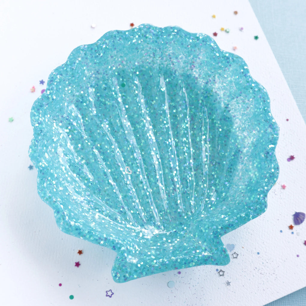 Lauren Hinkley | Aqua Sparkle Shell Trinket Dish