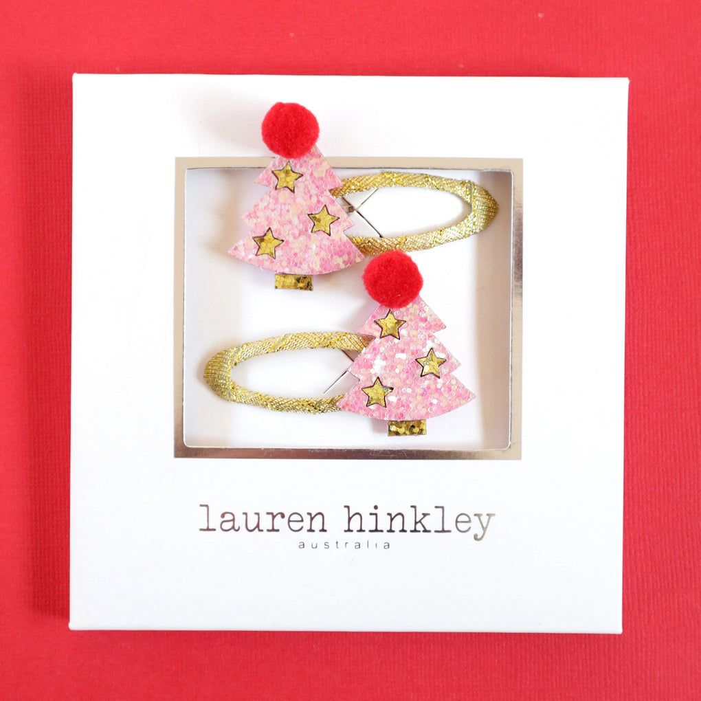 Lauren Hinkley | Christmas Tree Hair Clips