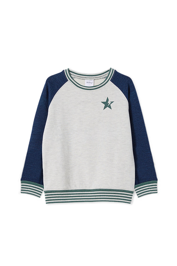 Milky | Lightning Star Tipping Sweatshirt | Sizes 2-7