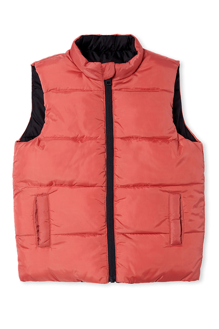 Milky | Reversible Puffer Vest | Pink and Navy | Sizes 2-7