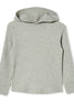 Milky | Grey Waffle Lightweight Long Sleeve Hooded Top | Sizes 8-12