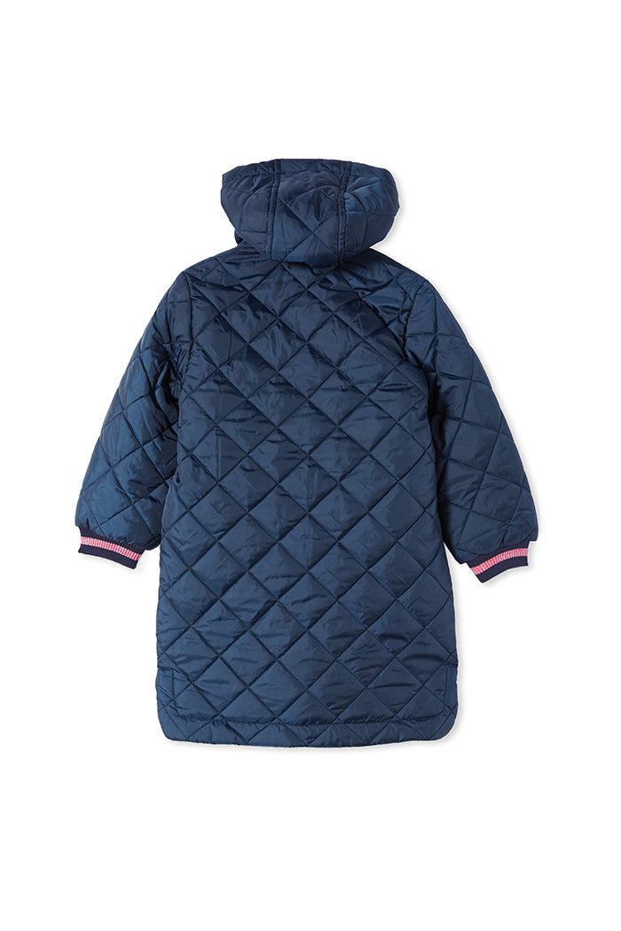 Milky | Navy Quilted Puffer Jacket | Sizes 2-7