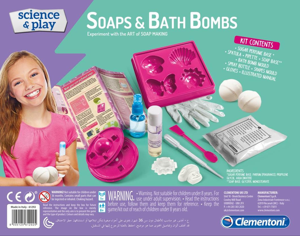 Clementoni |  Science and Play | Soaps and Bath Bombs