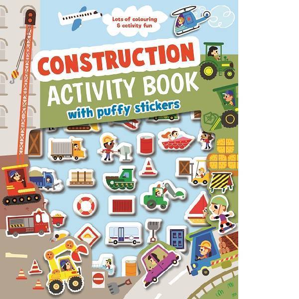 Construction Puffy Sticker Activity Book