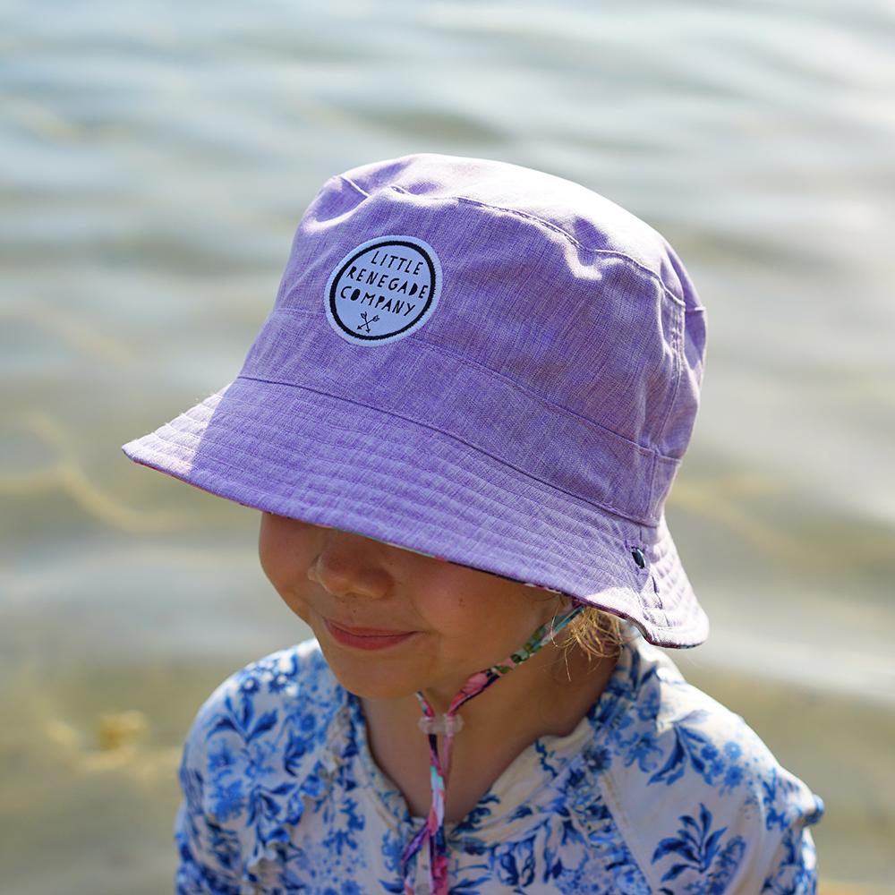 Little Renegade Company | Pastel Posies Reversible Bucket Hat