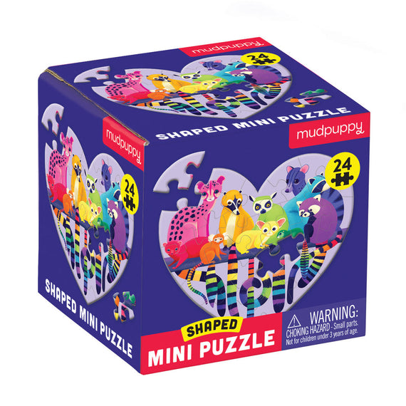 Mudpuppy | Mini Shaped Puzzle | Love in the Wild