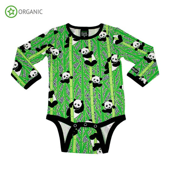 Villervalla | Panda Long Sleeve Bodysuit