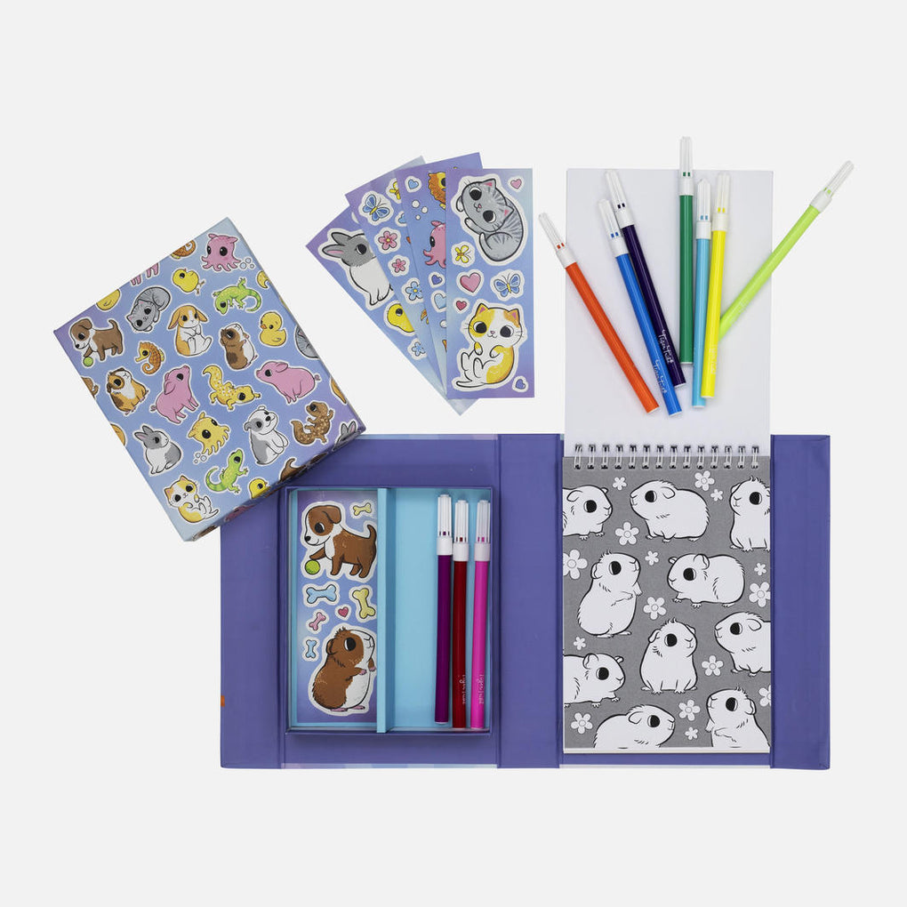 Tiger Tribe | Baby Animals Colouring Set