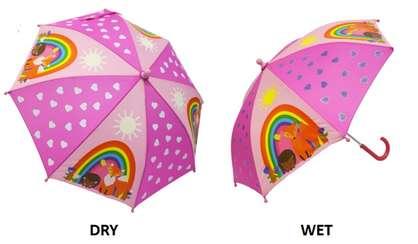 Colour Changing Umbrella - Forest Friends