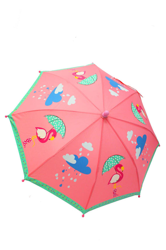 Colour Changing Umbrella - Flamingo