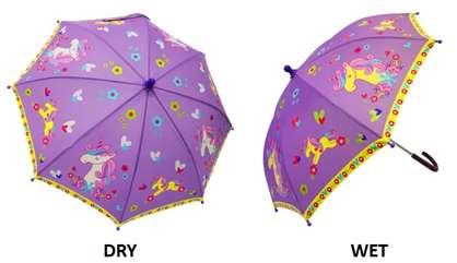Colour Changing Umbrella - Unicorn