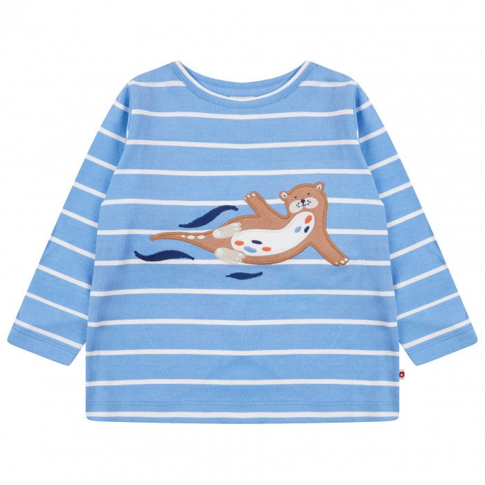 Piccalilly | Swimming Otter Long Sleeve Tee