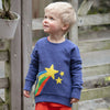 Piccalilly | Rainbow Star Applique Sweatshirt