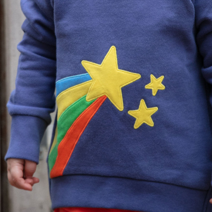 Piccalilly | Rainbow Star Applique Sweatshirt