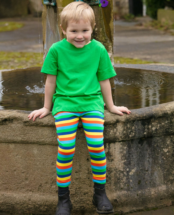Piccalilly |  Rainbow Stripe Leggings