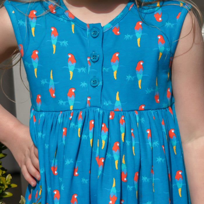 Piccalilly | Parrot Button Dress