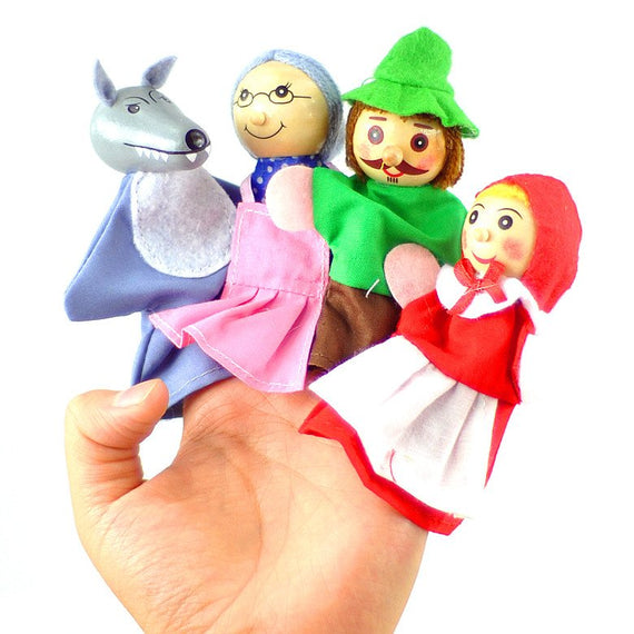 Little Red Riding Hood Finger Puppets (Set of Four)